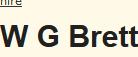 W.g Brett, Barton opening hours