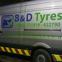 B & d Tyres, Wolverhampton opening hours