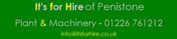 Its For Hire, Penistone opening hours