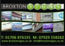 Broxton Signs, Bacup opening hours