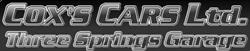 COXS CARS LIMITED of Pershore, opening hours