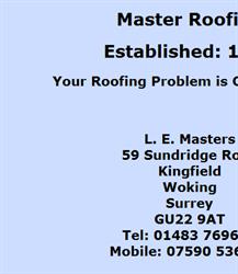 Master Roofing, Woking opening hours