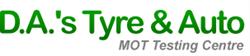 D.A.'s Tyre & Auto MOT Testing Centre, Pontefract opening hours