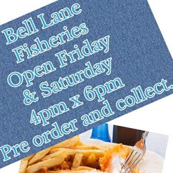 Bell Lane Fisheries, Ackworth opening hours