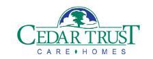 Cedar Trust care homes opening times