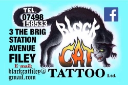 Black Cat Tattoo Studio, Filey opening hours