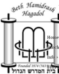 Beth Hamidrash Hagadol Synagogue in Leeds (Morley) - Opening Hours