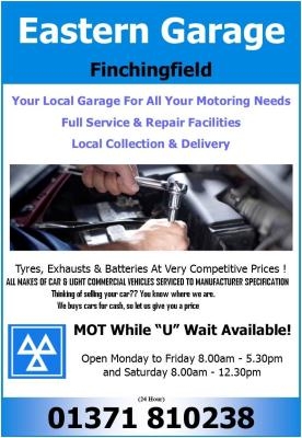 EASTERN GARAGE (ESSEX) LTD, Finchingfield opening hours