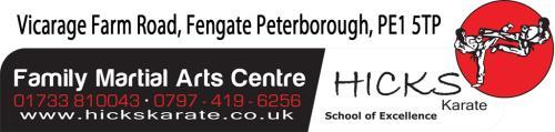 Hicks Karate Family Martial Arts Centre, Peterborough opening hours