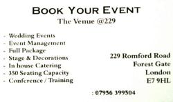 229 the venue in London (Regents Park) - Opening Hours