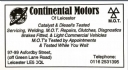 Continental Motors, Leicester opening hours