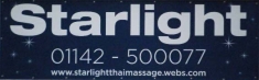 Starlight Thai Massage, Sheffield opening hours