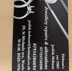 Hebson's Jewellery Repairs, Weston-super-mare opening hours