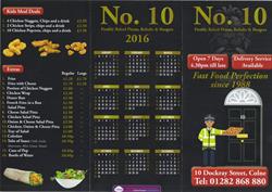 No 10 Kebab & Pizza, Colne opening hours