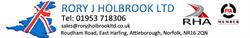 Rory J Holbrook Ltd in Norwich (Attleborough) - Opening Hours