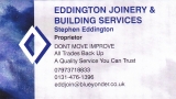 Eddington Joinery & Building Services, Edinburgh opening hours