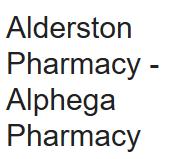 Alderston Pharmacy, Dunfermline opening hours