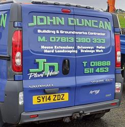 J Duncan Plant Hire, Fyvie opening hours