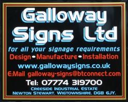 Galloway Signs, Newton Stewart opening hours
