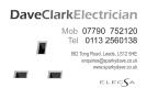 Dave Clark Electrician Leeds, opening hours