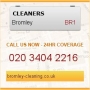 Cleaning Services Bromley, opening hours