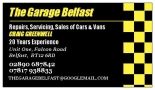 The Garage Car Sales, Belfast opening hours