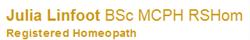 Julia Linfoot Bsc Mcph Rshom in London (Peckham) - Opening Hours