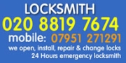 Croydon Locksmiths 020 8819 7674, opening hours