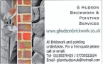 G Hudson Brickwork Pointing LTD in West Bridgford (Nottingham) - Opening Hours