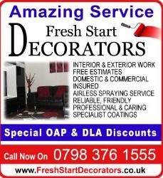 Fresh Start Decorators in Solihull (Birmingham) - Opening Hours