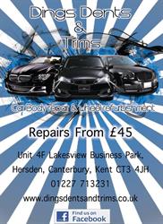 Dings Dents and Trims, Hersden opening hours