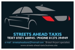 Streets Ahead Taxis in Sandford (Bristol) - Opening Hours