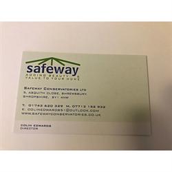Safeway Conservatories Ltd, Shrewsbury opening hours