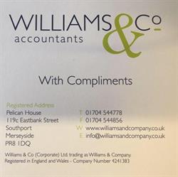 Williams & Company Ltd, Southport opening hours