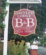 Shenley Lodge b & b, Chester opening hours