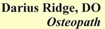 Darius Ridge Do Osteopathy Merthyr Tydfil, opening hours