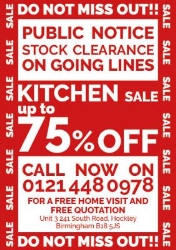 Midland Kitchens Direct, Hockley opening hours