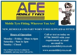 Ace Mobile Tyres in Liverpool (Maghull) - Opening Hours