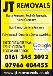 JT REMOVALS in Oldham (Oldham) - Opening Hours
