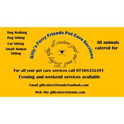 Gilly's Furry Friends Pet Care Services, Weston-super-mare opening hours