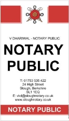 Notary Public Slough EVENING / WEEKEND APPOINTMENTS AVAILABLE, opening hours