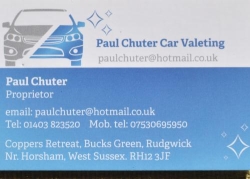 Paul Chuter Car Valeting, Rudgwick opening hours