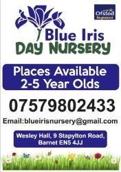 Blue Iris Day Nursery, Barnet opening hours