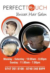 Perfect Touch unisex salon, Manchester opening hours
