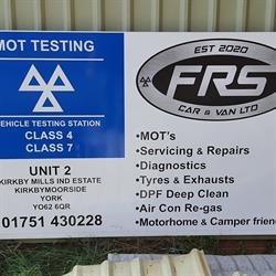 FRS Car & Van Ltd, Kirkbymoorside opening hours