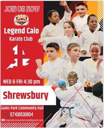 Legend Caio Karate Club - Shrewsbury, Bicton Heath opening hours
