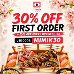 Mimik Sushi Doncaster, opening hours
